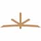 Ekena Millwork Alberta Smooth Timber Gable Bracket, Western Red Cedar, 108"W x 40"H x 3 1/2"D x 5 1/2"F, 9/12 Pitch GBW108X40X0406ALB00SWR - alternate 1